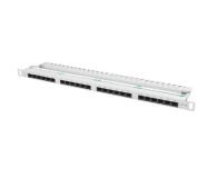 Lanberg Patchpanel 24p 19" 0,5U UTP 5e organizer (szary) - 457235 - zdjęcie 4